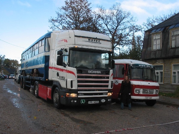 Trammi saabumine Järva-Jaani, 15. okt. 2005 Trammi saabumine Järva-Jaani, 15. okt. 2005